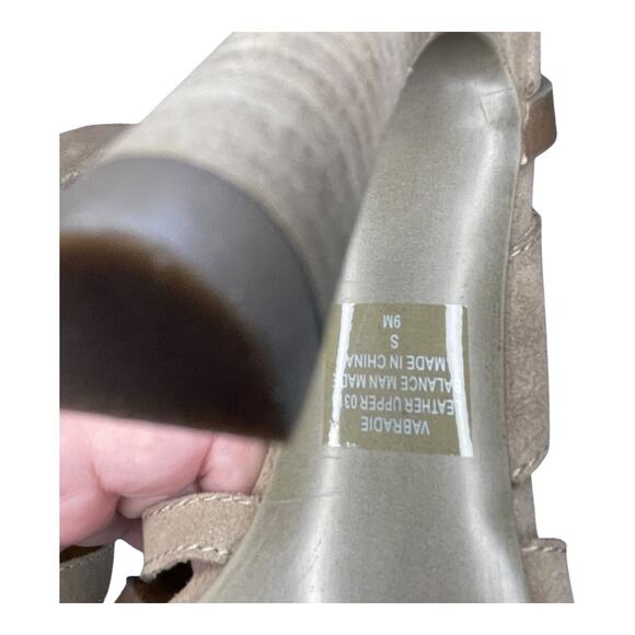 Nine West Vintage America VABRADIE Brown Leather Gladiator Heels Sandals 9M - Picture 6 of 13